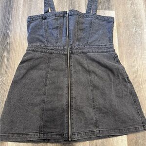 Stylish Black Denim Dress